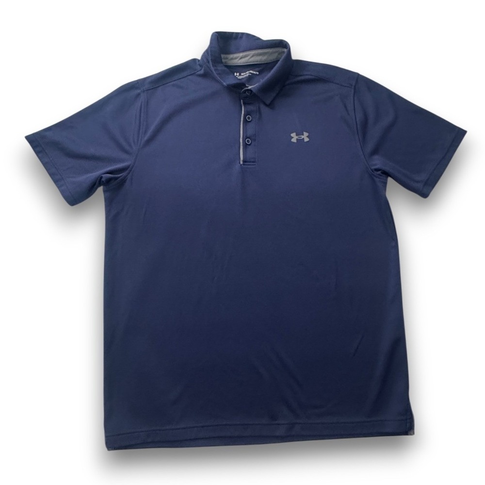 Under Armour Mens XLT Performance Polo 2.0 Academy Blue 1290140-410 Short Sleeve